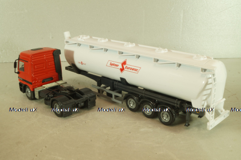 Mercedes-Benz Actros (MP1) 1840 witth semi-trailer "Spitzer Eurovrac" 1996, red/white, Joal 1:50 