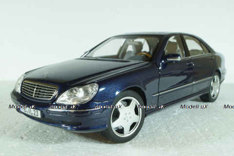 Mercedes S55 AMG (W220) 2000, Blue Metallic, 183817, Norev 1:18