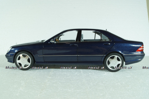 Mercedes S55 AMG (W220) 2000, Blue Metallic, 183817, Norev 1:18