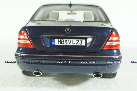 Mercedes S55 AMG (W220) 2000, Blue Metallic, 183817, Norev 1:18