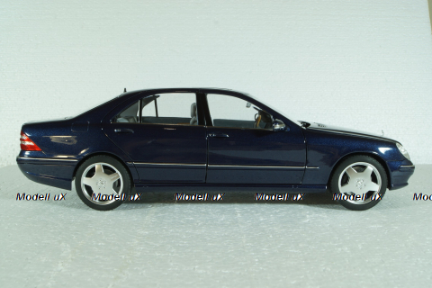 Mercedes S55 AMG (W220) 2000, Blue Metallic, 183817, Norev 1:18