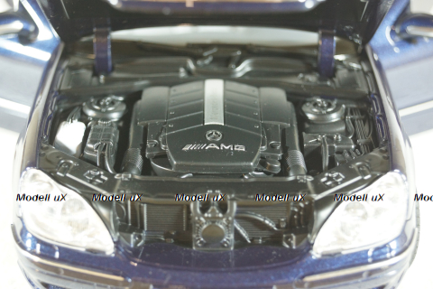 Mercedes S55 AMG (W220) 2000, Blue Metallic, 183817, Norev 1:18