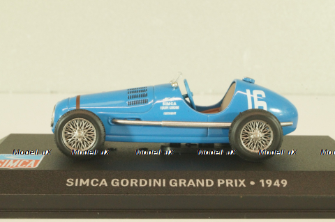 Simca Gordini #16 Grand Prix 1949, blue,  Les Belles Annees Simca #41, Altaya 1:43