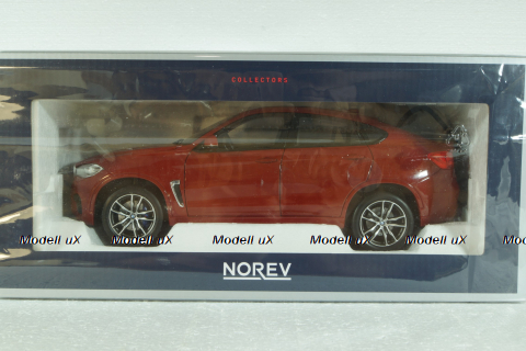 BMW X6 M (F16), 2015 Metallic Red, 183242, Norev 1:18