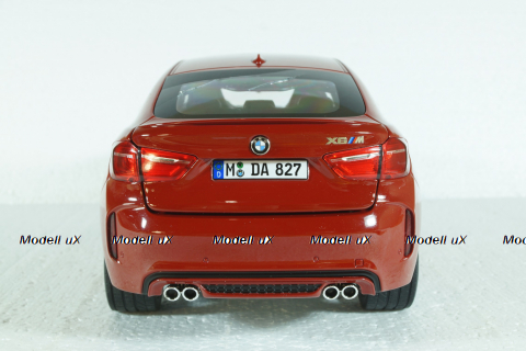 BMW X6 M (F16), 2015 Metallic Red, 183242, Norev 1:18