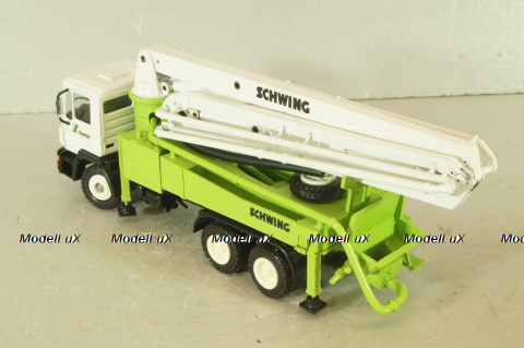 MAN 3-axle Schwing 32XL, concrete pump,  white/green, Conrad 1:50