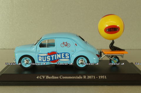 Renault 4CV Berline Commerciale Rustines 1951, blue, Eligor 1:43