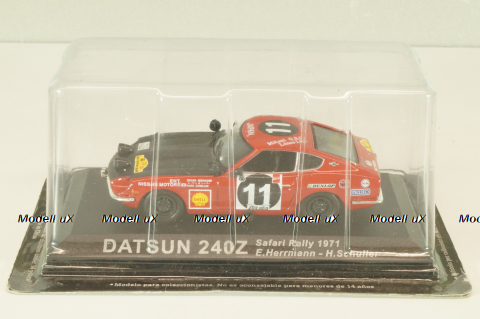Datsun 240Z #11 Rally Safari 1971, E.Herrmann/H.Schuller, red/black, Altaya 1:43