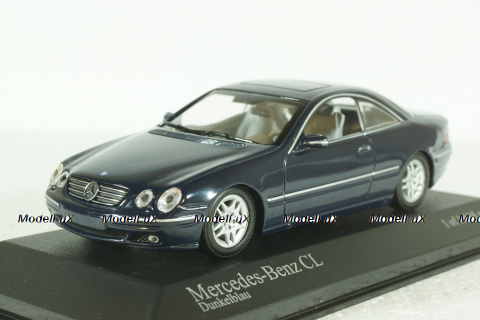 Mercedes CL 500 Coupe (C215) 1999, dark blue, 430038027, Minichamps 1:43 