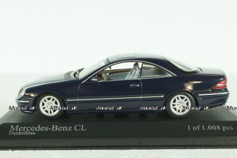 Mercedes CL 500 Coupe (C215) 1999, dark blue, 430038027, Minichamps 1:43 
