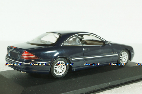 Mercedes CL 500 Coupe (C215) 1999, dark blue, 430038027, Minichamps 1:43 