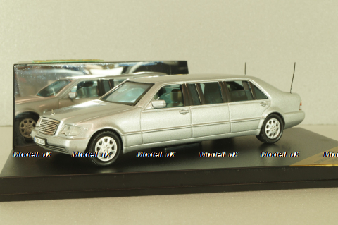 Mercedes-Benz S 600 (W140) Pullmann 1999, silver, VMC99025, Vitesse 1:43