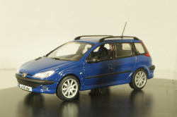 Peugeot 206 SW 2001, blue, Norev 1:43 