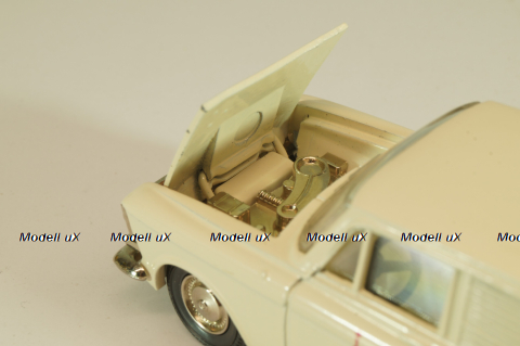 Москвич-433 А6, светло-кремовый, Олимпиада 80, капот 2 зажима, ошибочное дно,Тантал/Радон 1:43