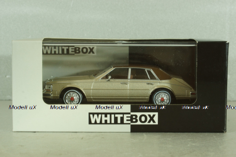 Cadillac Seville MK II Elegante 1980, silver/brown, WB205, WhiteBox 1:43