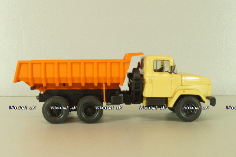 Краз-6510 самосвал 1992, бежевый/оранжевый, Н775, Наш Автопром 1:43