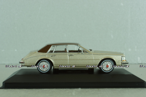 Cadillac Seville MK II Elegante 1980, silver/brown, WB205, WhiteBox 1:43