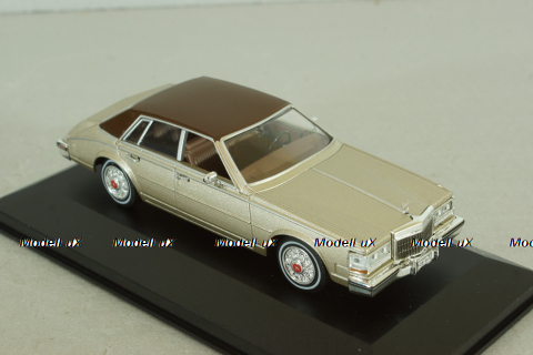 Cadillac Seville MK II Elegante 1980, silver/brown, WB205, WhiteBox 1:43