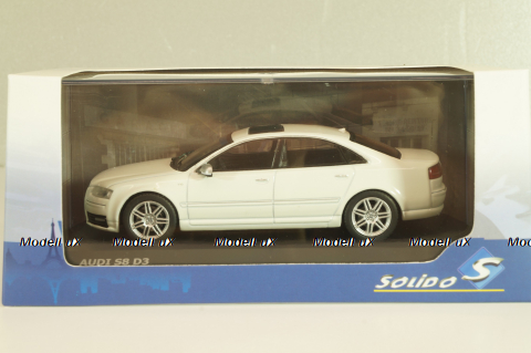 Audi S8 (D3) 2010 white, 4313302, Solido 1:43