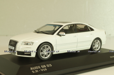 Audi S8 (D3) 2010 white, 4313302, Solido 1:43