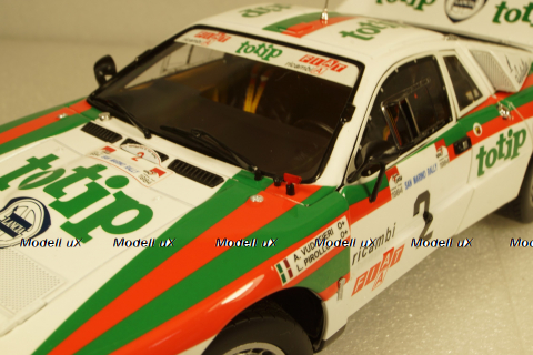 Lancia Rallye 037 #2 San Marino Vudafieri 1984, KYO8306F1, Kyosho 1:18