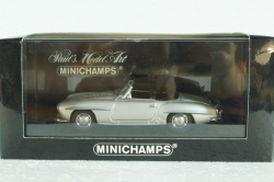 Mercedes 190 SL Cabriolet 1955 silver metallic, 430033151, Minichamps 1:43, Уценка!