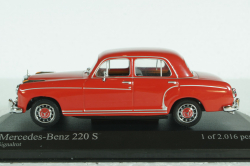 Mercedes 220 S (W180) 1956 red, 430033004, Minichamps 1:43