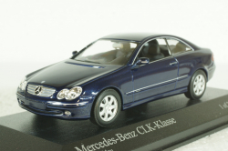 Mercedes CLK 2002 (C209), dark blue, 400031420, Minichamps 1:43 