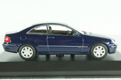 Mercedes CLK 2002 (C209), dark blue, 400031420, Minichamps 1:43 