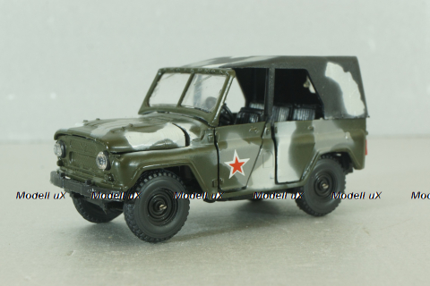 Уаз-469, камуфлированный , Агат 1:43