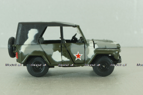 Уаз-469, камуфлированный , Агат 1:43