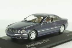 Mercedes CL 500 Coupe (C215) 1999, blue metallic, 430038025, Minichamps 1:43 