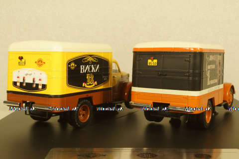 Газ-51 Фургон КИ-51 "Абрау-Дюрсо" и Газ-51 Фургон КИ-51 "Советское виски" ( Набор "Вспомнить все!"), 905150, DiP Models 1:43