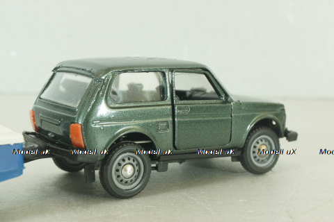 Ваз-21213 Нива с прицепом скиф,  Агат 1:43 Уценка!