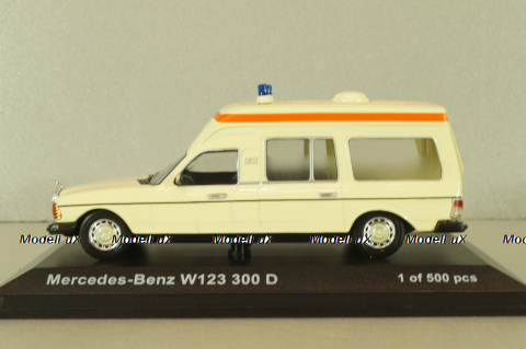 Mercedes-Benz 300 D (W123) Ambulance 1978, 351152, Norev 1:43