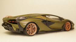 Lamborghini Sian FKP 37 matt olivee, 11046, Burago 1:18