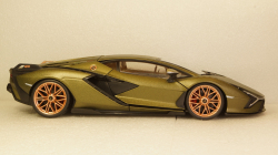 Lamborghini Sian FKP 37 matt olivee, 11046, Burago 1:18