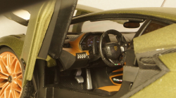 Lamborghini Sian FKP 37 matt olivee, 11046, Burago 1:18