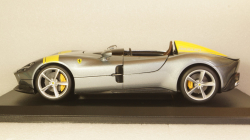 Ferrari Monza SP1 2019 metallic gray/decor, 16013GR, Burago 1:18