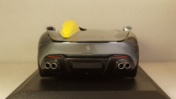 Ferrari Monza SP1 2019 metallic gray/decor, 16013GR, Burago 1:18