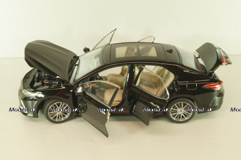Toyota Camry (XV80) 2018 8-generation, black, Paudi 1:18
