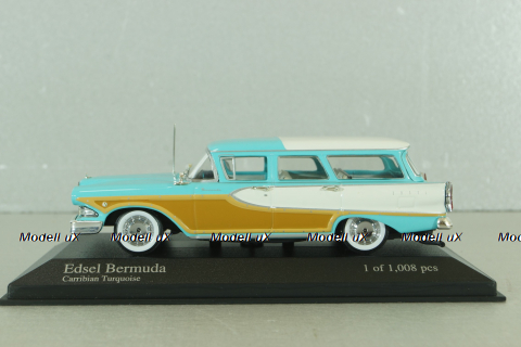 Edsel Bermuda Station Wagon 1958, blue, 400082014, Minichamps 1:43