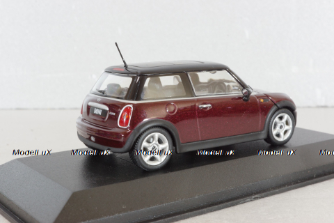 Mini Cooper (R50) 2000, dark red/black, Minichamps 1:43