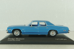 Dodge Monaco 1974, blue metallic, 400144770, Minichamps 1:43
