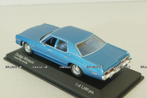 Dodge Monaco 1974, blue metallic, 400144770, Minichamps 1:43