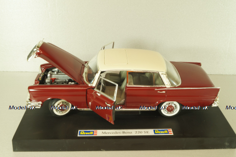 Mercedes-Benz 220 SE (W111) 1959, red/white, 08942, Revel 1:18