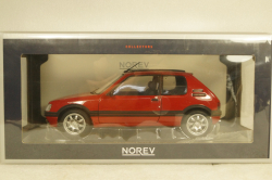 Peugeot 205 Gti 1.9 1991 Red, 184848,  Norev 1:18