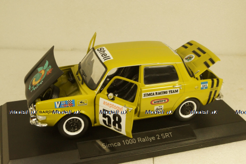 Simca 1000 Rallye 2 SRT 1973 №58, Green Livraison Domicile, 185699-2, Norev 1:18