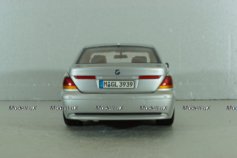 BMW 745i (E65) 2001, silver, 80430027858, Kyosho 1:18