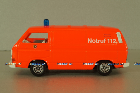Volkswagen Transporter Sincro (T3) fire engine 1979, red, 1043, Schabak 1:43